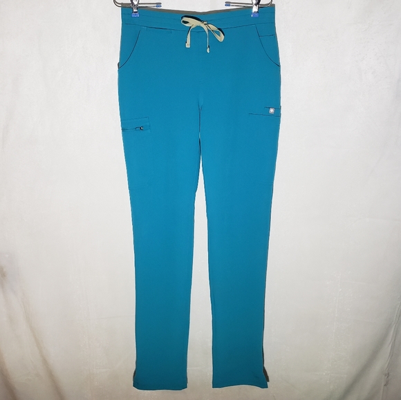 Figs Pants & Jumpsuits Figs Turquoise Yola Skinny Medical Scrub